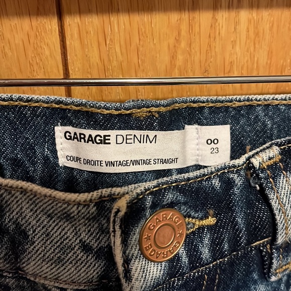 Garage vintage straight jeans size 00 / 23 - Picture 2 of 3